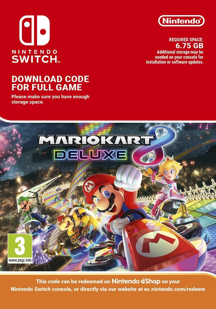 Nintendo switch mario kart 8 deluxe download code